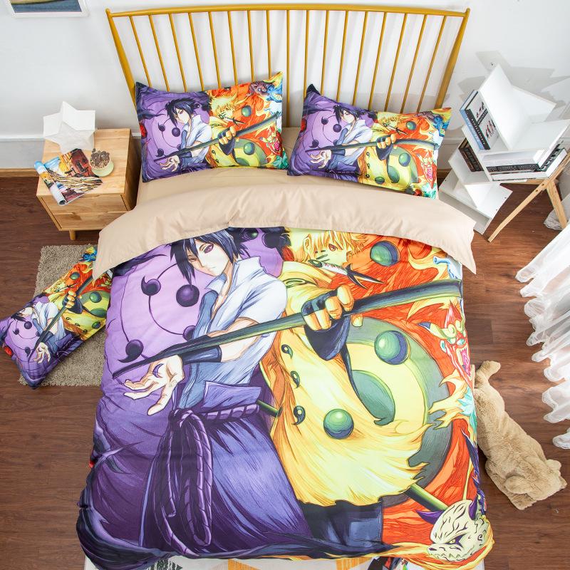 Australian Cotton Anime Cartoon Print Duvet Cover, Double Size for Dormitory Boys, 1.5m Brushed Fabric