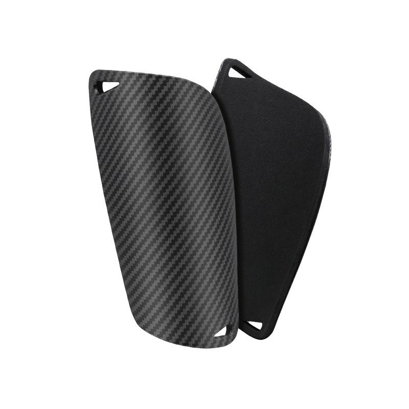 2026 Ultralight Carbon Fiber Pattern Soccer Shin Guards Professional Adult Children's Soccer Shin Guards Men's Imitation Carbon Fiber