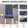 Dining Room Chair Covers Set, Stretch Printed Parsons Chair Slipcovers Spandex Removable Washable Kitchen Chair Protector Cover for Dining Room, Hotel