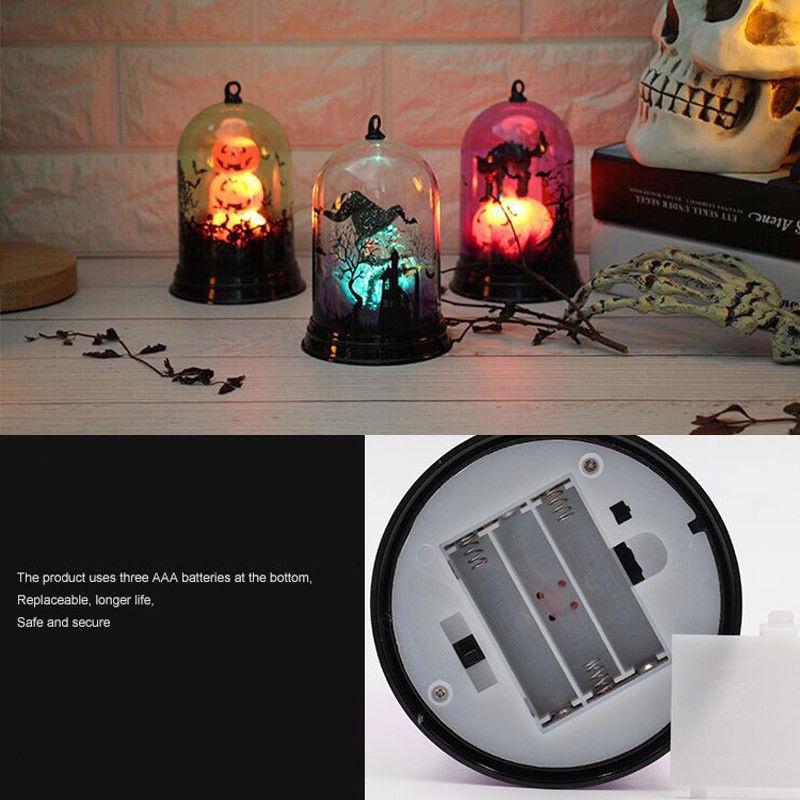Halloween Christmas Pumpkin Witch Night Led Light Lamp Decoration Party Holiday