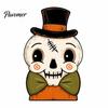 Rustic Style Ornament Set Wooden Halloween Ornaments, Retro Desktop Decorations for Home Table Tiered Decor Tray Decor, Pumpkin/Black Cat/Ghost/Bat