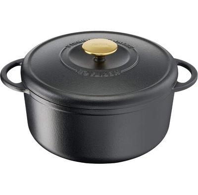 E22305 Cast Iron Saucepan Pierre Gagnaire Heritage 29 Cm Black (E2230504)