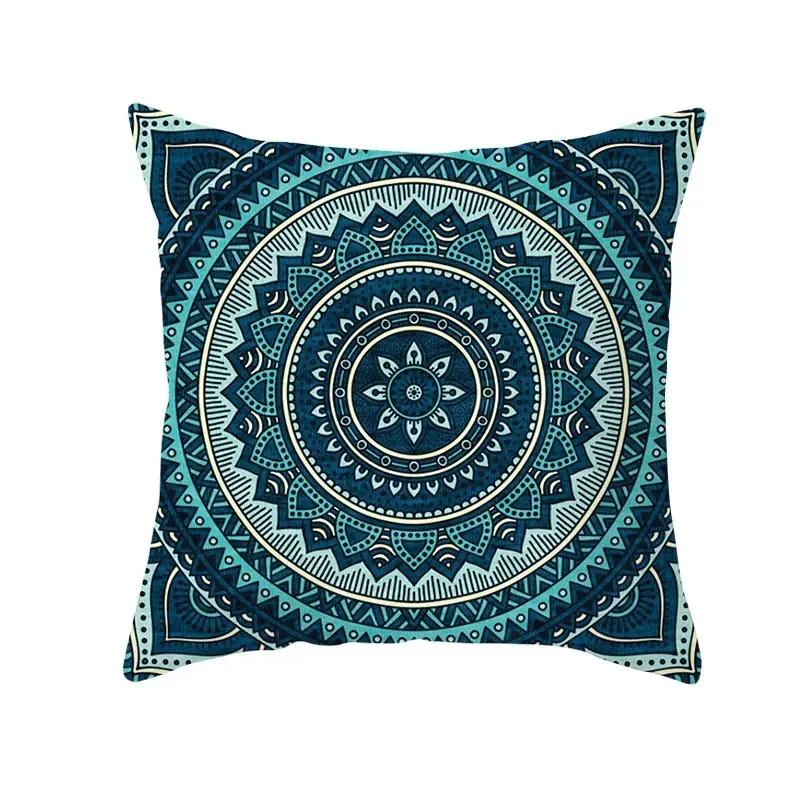 Mandala Striped Geometric Home Decor Living Room Chair Decor Bohemian Pillow Cover Mysterious Pattern Cushion Cover