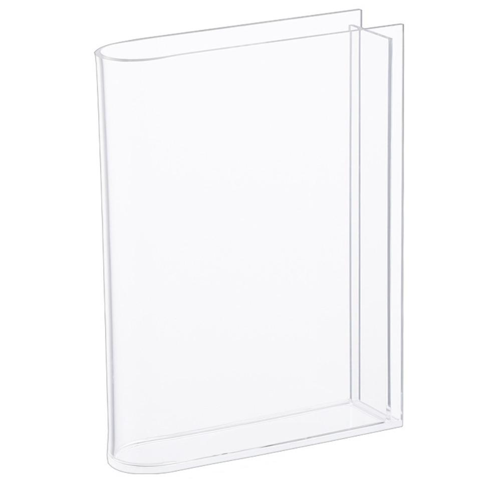 

Unique Shape Book Letter Acrylic Vase Aesthetic Clear Book Vase Transparent Vase Office Style 1