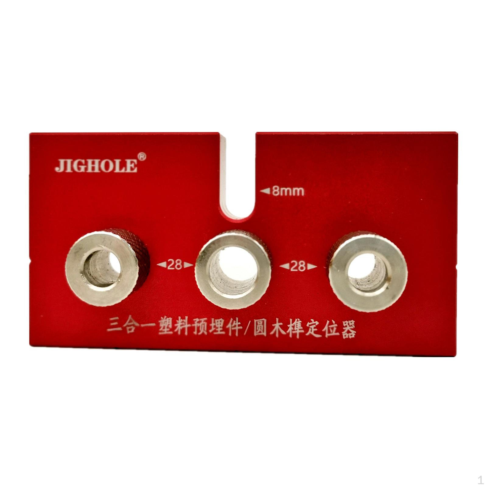 

3 in 1 Doweling Jig Drill Kit,Pocket Hole Woodworking Puncher Locator,Dowel Kit for
