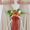 Romantic Artificial Rose Garland Handheld Wedding Decor Wreath  Wall Decoration