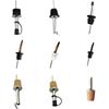 1 Stücke Flaschenverschluss Rotweinausgießer mit Kappe Champagner Öl Flasche Holzstopfen Halten Wein Frisch Schwarzer Deckel Ausgießer Bar Party Supplies