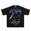 2026 Summer New Design Juice WRLD HighQuality HipHop Street Comfortable Unisexs Women Roundneck Printed TShirt