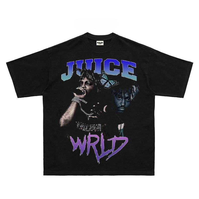 2026 Summer New Design Juice WRLD HighQuality HipHop Street Comfortable Unisexs Women Roundneck Printed TShirt