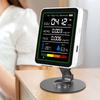 5 In 1 Carbon Dioxide Detector Digital Display Temperature Humidity Monitor CO 2 Air Quality Monitors for Air Quality Detecting