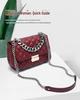 Korean Soft Leather Diamond Chain Crossbody Bag - Women's Trendy, All-Match, Small Square Design with Lock