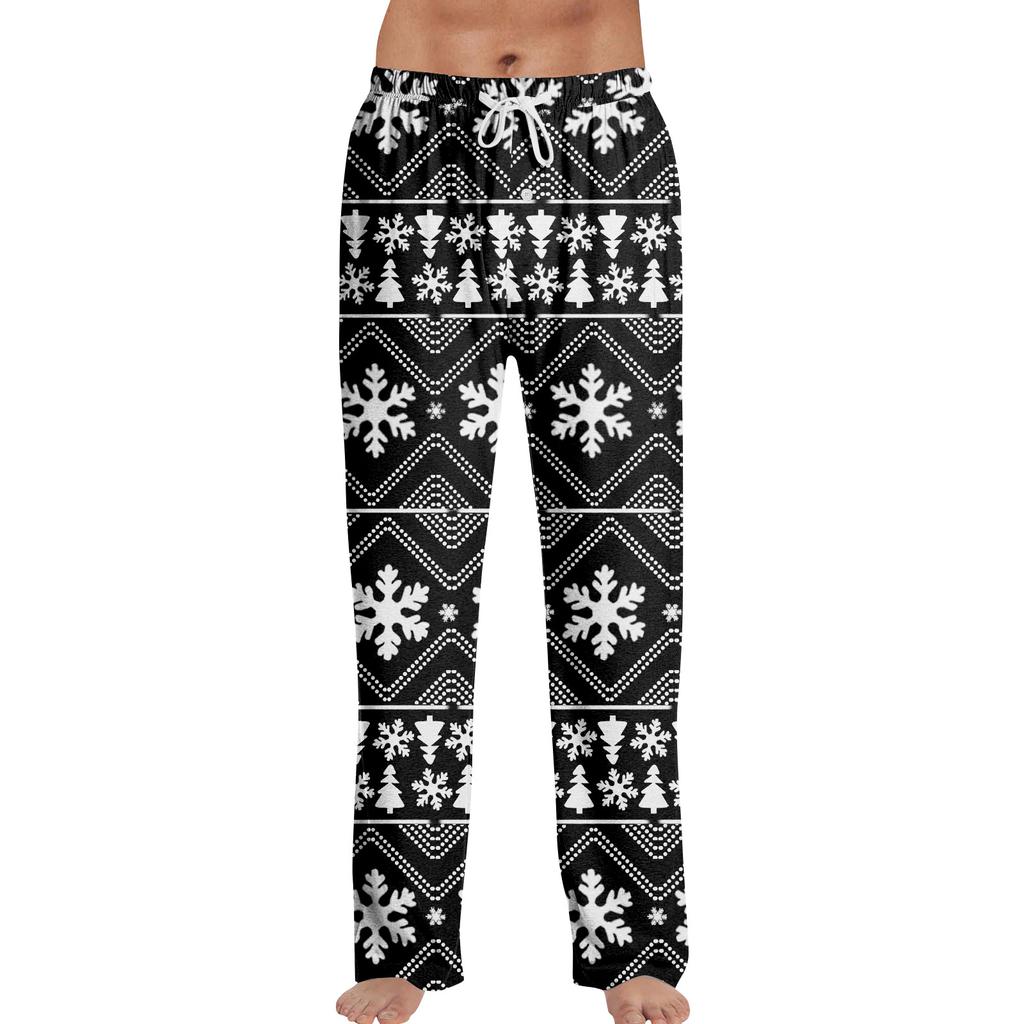 Anime Pajama Pants Sleepwear Casual Drawstring Elastic Waist Pants Comfy Straight Yoga Loose Trousers
