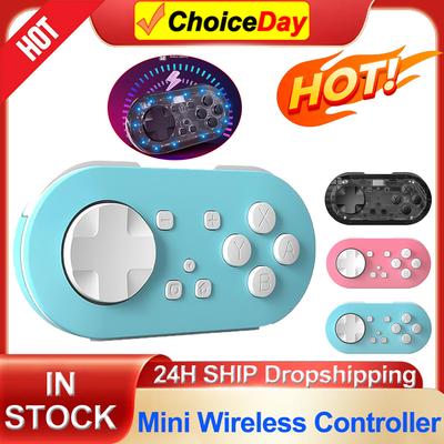 KS54 For Nintendo Switch/Switch OLED Mini Game Controller LED Light Keychain Portable Wireless Gaming Control for IOS/Android