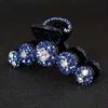 Stylish Fine Rhinestone Shark Clip Elegant Back Head Hair Claw Clip Mixed Color Large Grab Clip
