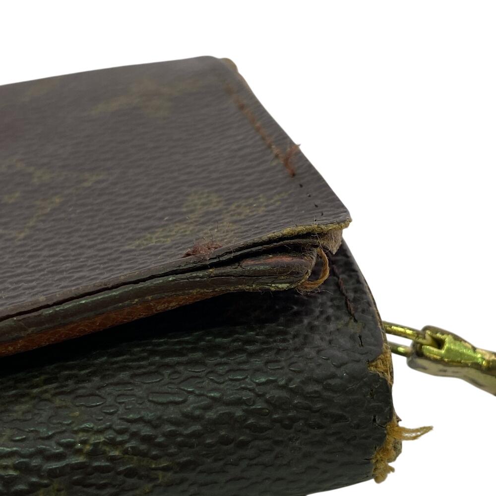 Louis Vuitton M61730 Vintage L-shaped Zipper Monogram Monogram Portonet Bie Tresol Bifold Wallet Brown Monogram Used