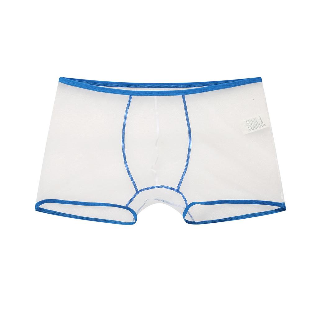 Men's Underwear Mesh Panties Breathable Briefs Sexy Light Boxer Underpants