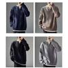 Men's Trendy Hong Kong Style Patchwork Sweater - Winter Round Neck Old Money Knitwear Casual Base Layer