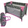 MarioToys 9381 Grey with Stars Doll Crib-playpen