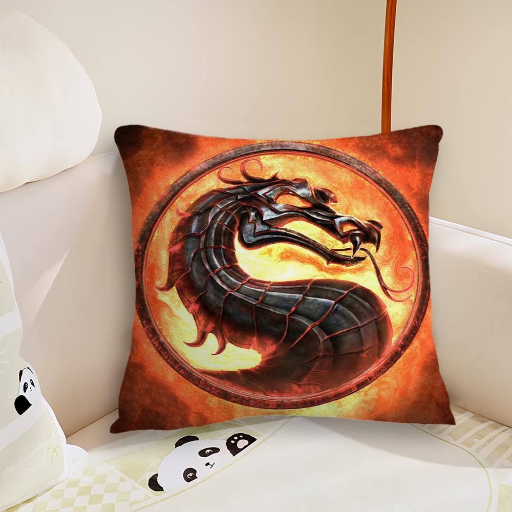Game M-Mortal K-Kombat Pillow Case Living Room Sofa Cushion Cover Suitable For Home Bedroom Room Decoration