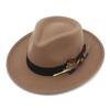 Trendy Fedora Hats Men Women Casual Vintage Caps Bowknot Feather Belt Jazz Cap Britain Derby Luxury Hat Mens Trilby Felt Caps