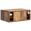 Wall Mounted Nightstand Reclaimed Wood Look 49 x 34.5 x 20 cm