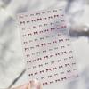 1pcs Exqusitive Mini Bows Nail Stickers 5D Reliefs Nail Art Stickers White Black Red Bowtie Nail Decorations Adhesive Decals DIY