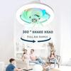 48W Light Household Small RGB Ceiling Fan Lamp E27 Remote Control Ceiling Chandelier Fan Automatic 360 ° Shaking Head Fan
