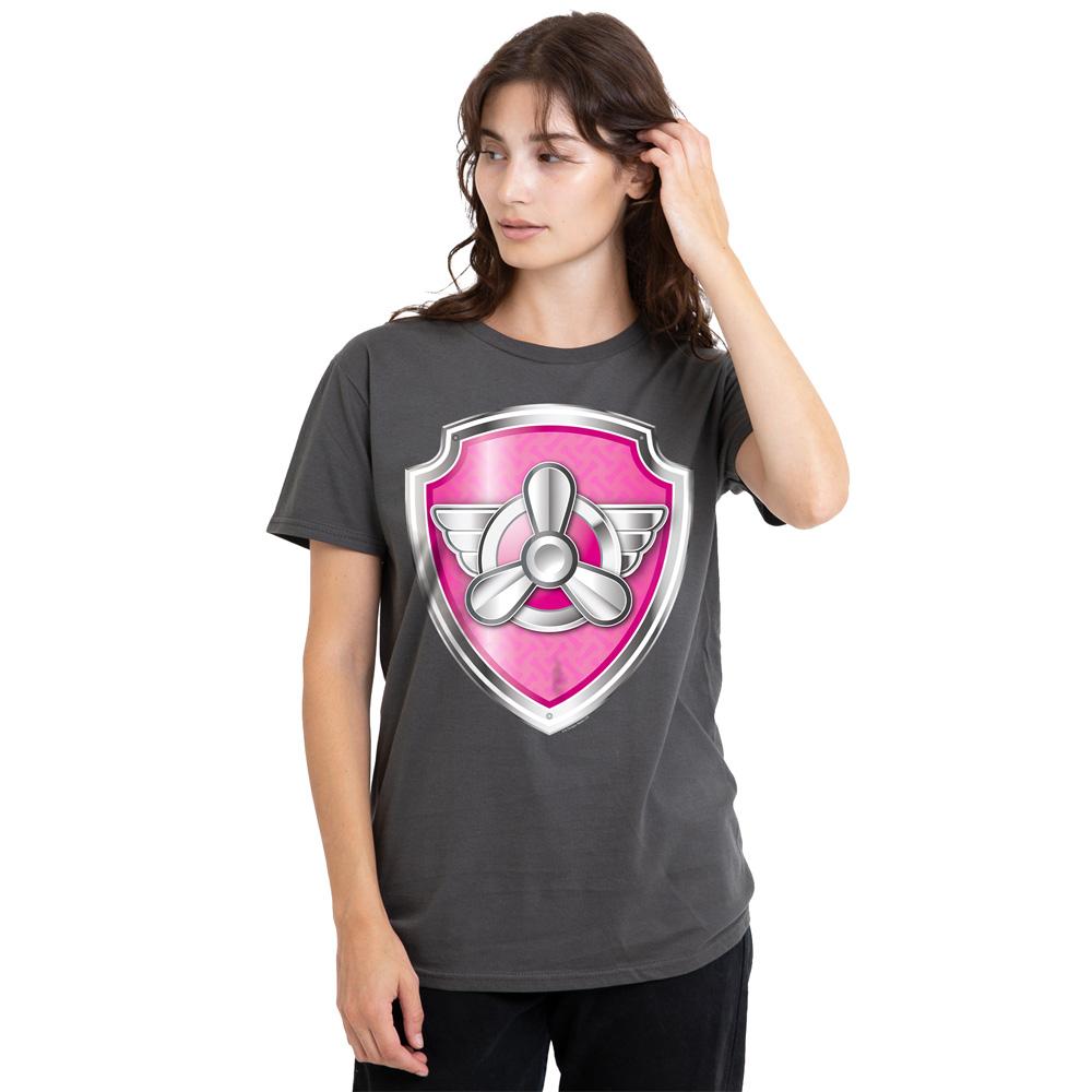 Paw Patrol Unisex Adult Skye Badge T-Shirt
