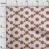 oneOone Cotton Poplin Dark Mustard Fabric Asian Block Sewing Material Print Fabric By The Yard 42 Inch