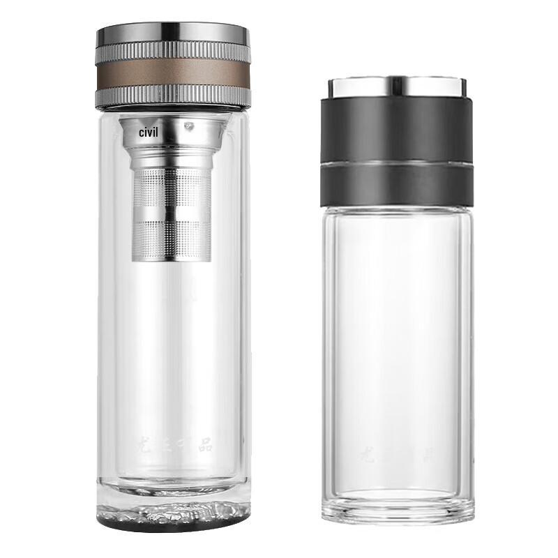 Yuzheng Youpin Double-Layer Glass Cup & Car Mug Business Set