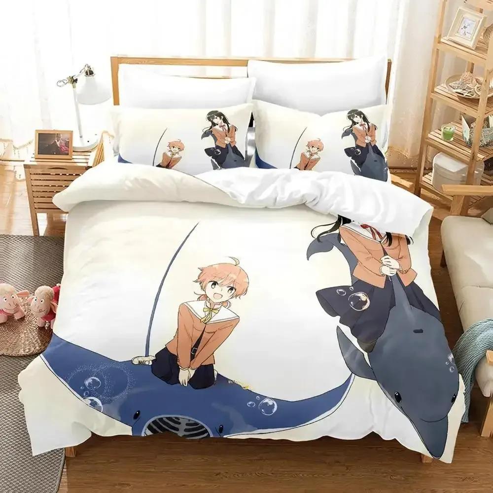 New Bloom Into You Bedding Set Single Twin Full Queen King Size Bed Set Adult Kid Bedroom Duvet Cover Sets Anime Bed Sheet Set