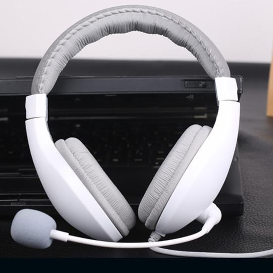 Salar-A566N Wired Headphone Sensitive Microphone ABS High Fidelity Headset for Office Meeting