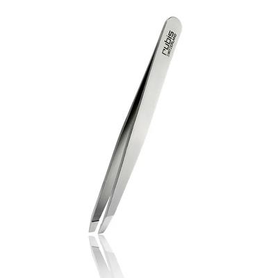 Ruby's Tweezers Ion Slant Silver 4K102, Swiss Premium Tweezers