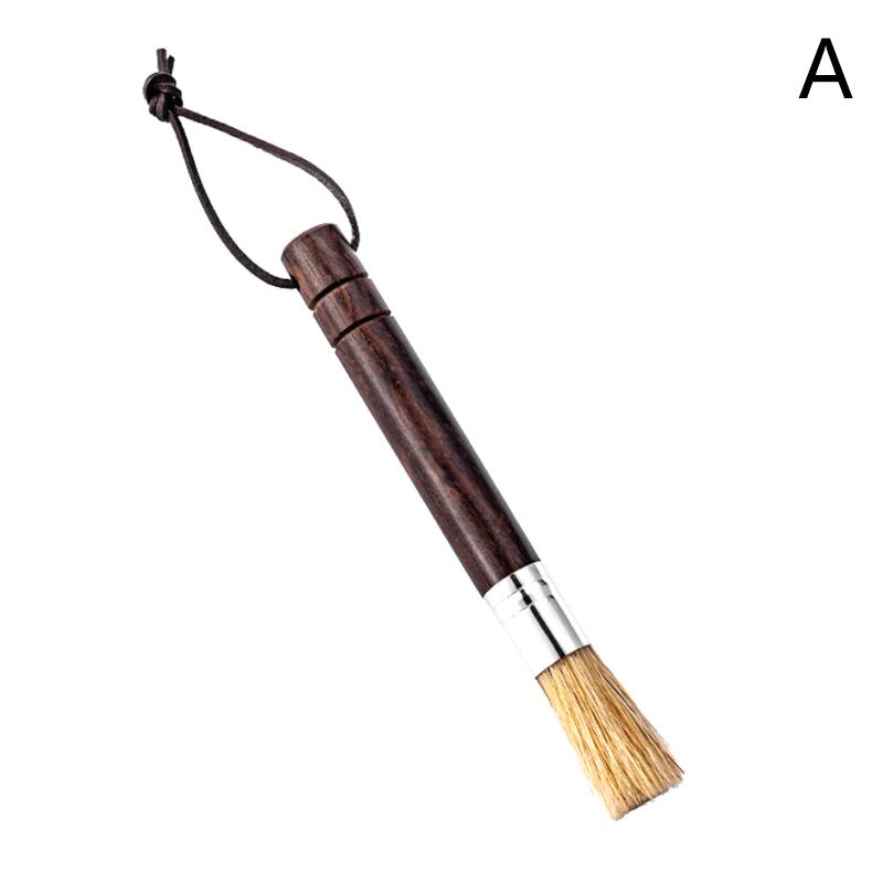 Vintage Coffee Grinder Cleaning Brush Set Retro Barista Coffee Machine Cleaner Solid Wood Brush Coffee Machine Accessories