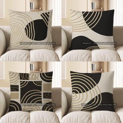 Home Decor Modern Abstract Pattern Decorative Pillow Cover Pattern Cushion Cover Suitable for Sofa Bedroom Car Pillow Cover