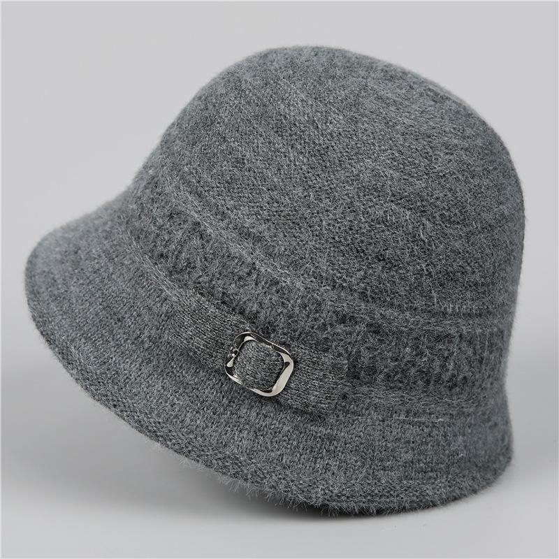 Hat Autumn and Winter Basin Hat Old Lady Cold Hat Piled Thick Warm Knitted Hat