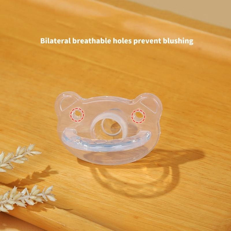 2pcs Infant Soother Soft Silicone Comforting Baby During Weaning Phase for Day And Night Use with Portable Storage Case