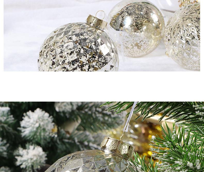 

Transparent Bubble Christmas Ball Plastic Pendant Hanging Ornaments for Christmas Tree Holiday Decorations Standard