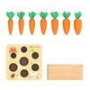 Carrot Harvest Game Wooden Toys For Boys And Girls Educational Shape Matching Puzzle Gifts