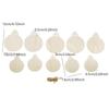 Creative Unfinished Round Wooden Discs with Holes Christmas DIY Art Crafts Hanging Wood Slices Festival Decoration Ornaments