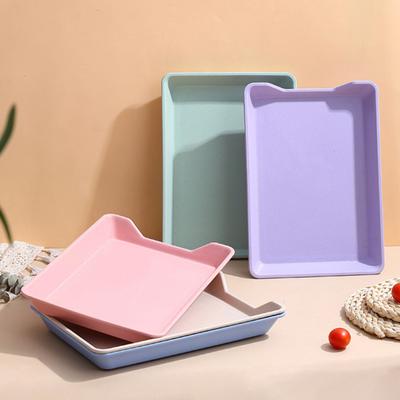 Vassoio da portata Senza BPA Multifunzione Resistente alle crepe Facile da pulire Espositore salvaspazio per alimenti Riutilizzabile Piatti da portata in plastica riutilizzabili Forniture da cucina