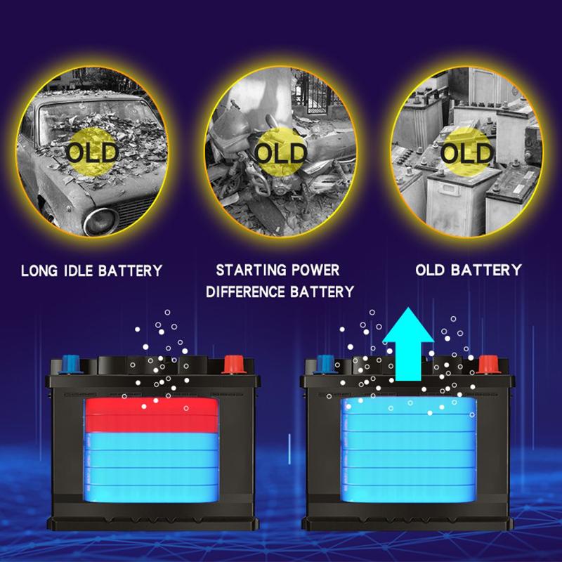 12V 24V duża moc 12A uniwersalna ładowarka samochodowa ładowarka konserwator do samochodów ciężarowych AGM Deep Cycle VRLA Pulse Repair