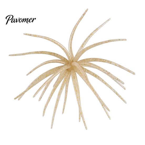 Sea Urchin Soft Baits for Bass Fishing Floating Lures, Highly Elastic TPE Bionic Baits, Versatile Glue Rivers Flexible Realistic Tentacles Lures Trout