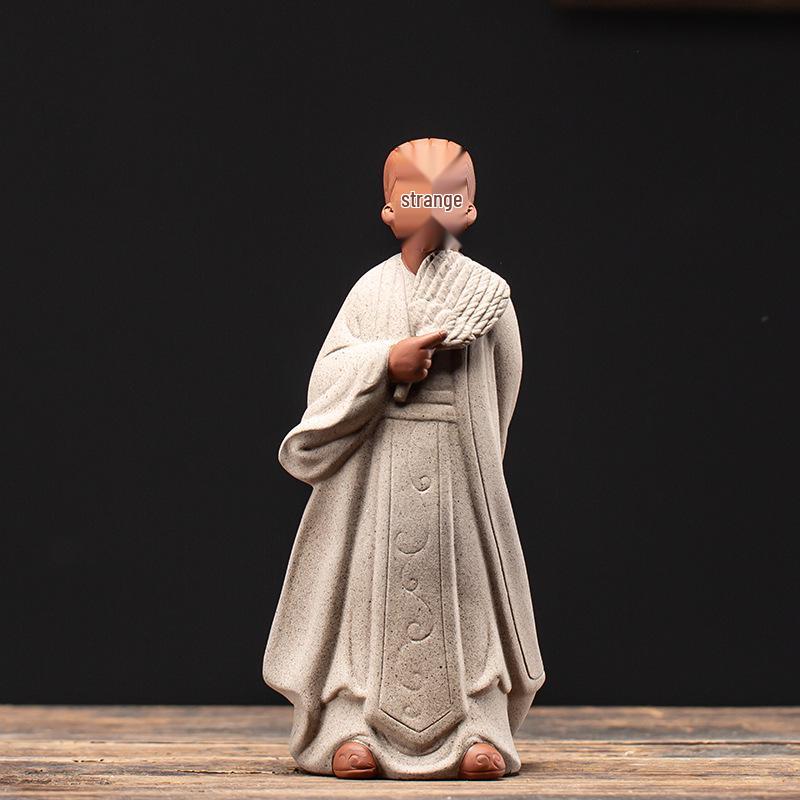 

Фигурки из керамики Цзыша Чжугэ Ляна - Исторический домашний декор эпохи Троецарствия