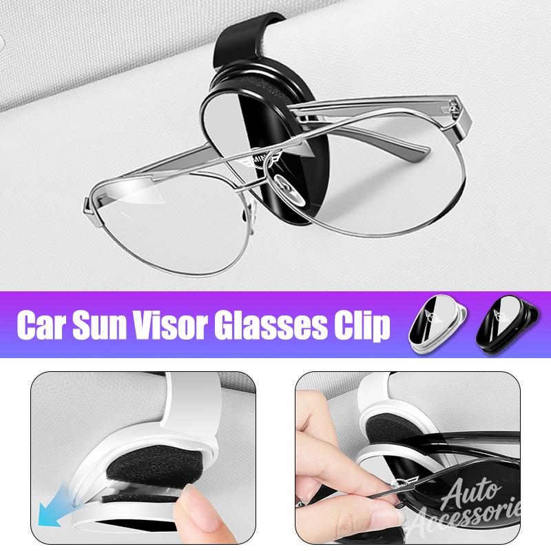 Car Sun Visor Glasses Holder Sunglasses Storage Eyeglasses Clip For BMW MINI Cooper Countryman Clubman R55 R56 R60 F55 Stickers