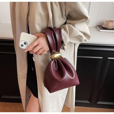Borsa a Spalla Pieghettata a Forma di Nuvola in Mini Pelle PU Sottobraccio per Donna Borsa a Tracolla Retro da Donna di Moda Designer Borse e Portafogli