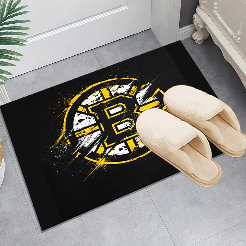 Boston Bruins Rug Area rug for Livingroom, Bedroom, Palyroom, Chair Rug, Office Rug, Floor mat, Large Size Fan Christmas Birthday gift