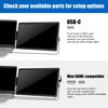 Laptop Screen Extender Portable Monitor with USB Port Lightweight Foldable FHD 1080P IPS Universal Laptop Monitor Extender