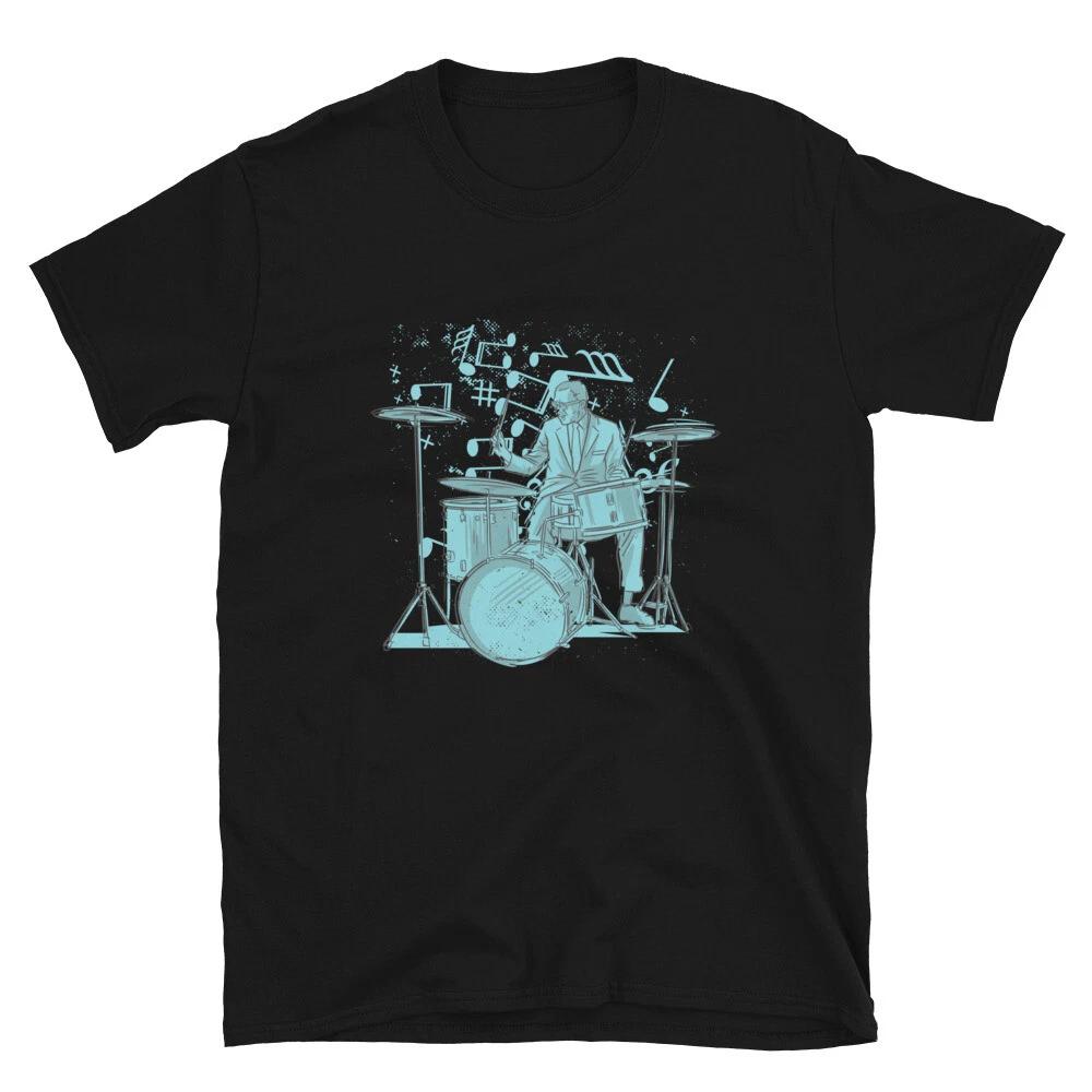 Classy Drummer Music Notes T-Shirt M