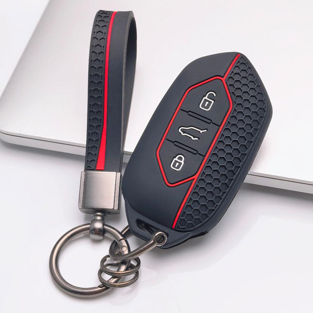 Key Fob Cover for Kia Sportage Ceed Sorento Rio Niro Seltos K5 K3 with Keychain Anti-Scratch Guard Shockproof Protection Soft Grip Texture